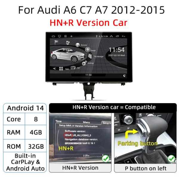 Android 14 Carplay Car Multimedia Player For Audi A6 C7 A7 2012~2018 Touch Screen 4G Music Stereo GPS Navi 8+256GB Auto Radio - Image 17