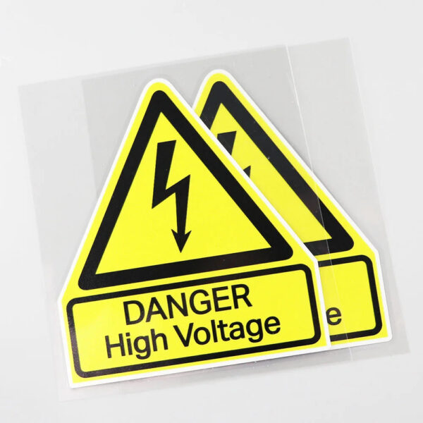 11.7x13.4cm Car Sticker This Is A Danger HIGH Voltage PVC Water Proof Decal Auto Parts 1 Pcs - Image 2