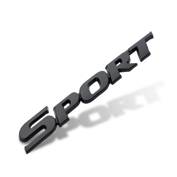 1x Fashion Sport Emblem Badge Car Trunk Fender Sticker Auto Car Racing Decal Decor Silver Black Accessories - Image 9