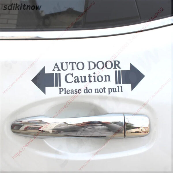 Automatic Glass Home Auto Door Window Warning Caution Decal Business Car Sticker For BMW Ford Honda VW skoda seat Mazda Toyota - Image 2