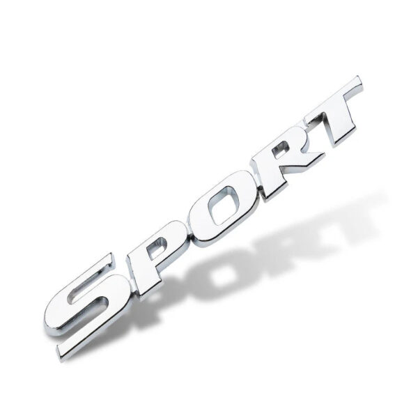 1x Fashion Sport Emblem Badge Car Trunk Fender Sticker Auto Car Racing Decal Decor Silver Black Accessories - Image 7