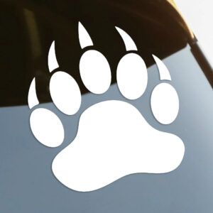 Bear Claw Die-Cut Vinyl Decal Car Sticker Waterproof Auto Decors on Car Body Bumper Rear Window Laptop choose size #S60111