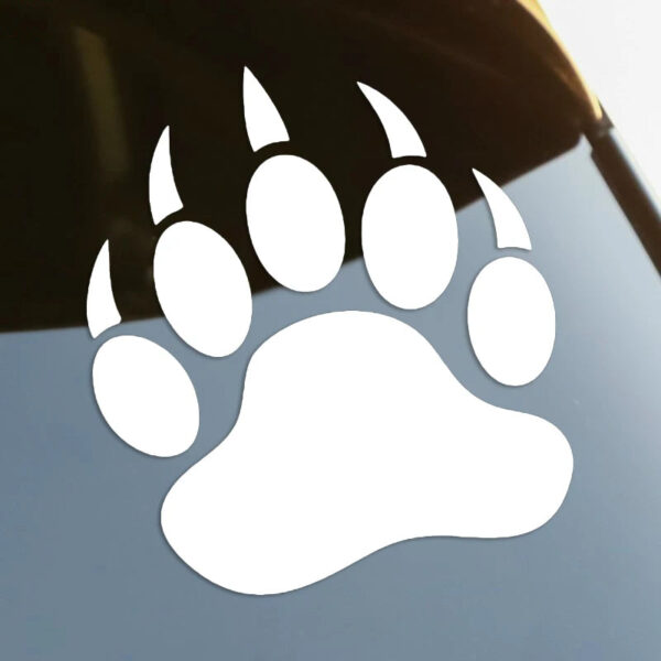 Bear Claw Die-Cut Vinyl Decal Car Sticker Waterproof Auto Decors on Car Body Bumper Rear Window Laptop choose size #S60111