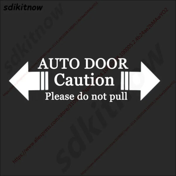 Automatic Glass Home Auto Door Window Warning Caution Decal Business Car Sticker For BMW Ford Honda VW skoda seat Mazda Toyota - Image 4