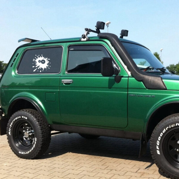 CS-499#14.5*15cm Blot funny car sticker and decal white/black vinyl auto car stickers on bumper rear window - Image 2
