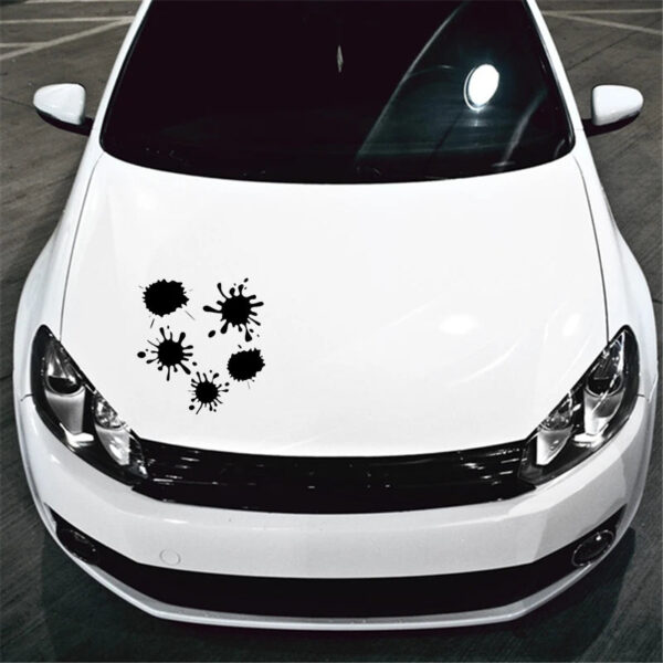 18.8*20cm Set of blots funny car sticker vinyl decal white/black car auto stickers for car bumper window car decor - Image 5