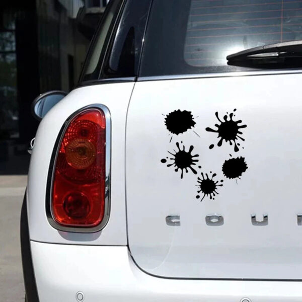 18.8*20cm Set of blots funny car sticker vinyl decal white/black car auto stickers for car bumper window car decor - Image 2