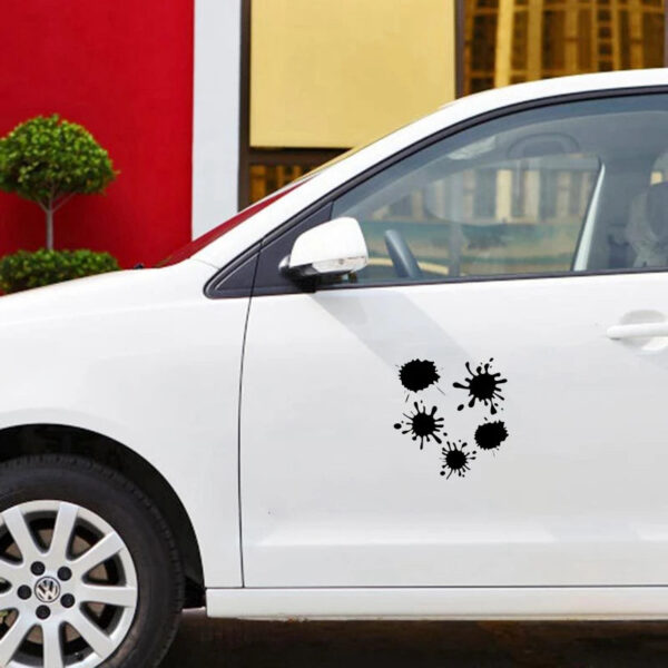 18.8*20cm Set of blots funny car sticker vinyl decal white/black car auto stickers for car bumper window car decor - Image 3