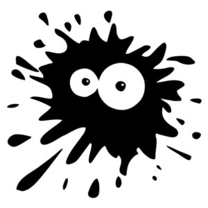 CS-499#14.5*15cm Blot funny car sticker and decal white/black vinyl auto car stickers on bumper rear window