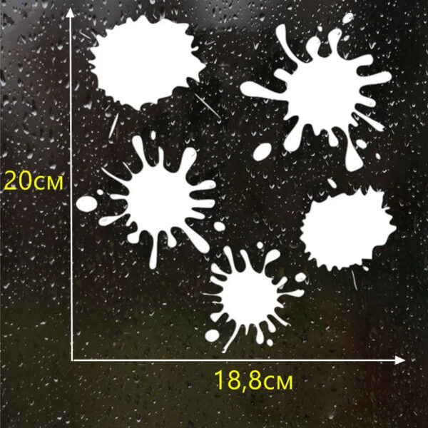 18.8*20cm Set of blots funny car sticker vinyl decal white/black car auto stickers for car bumper window car decor - Image 6