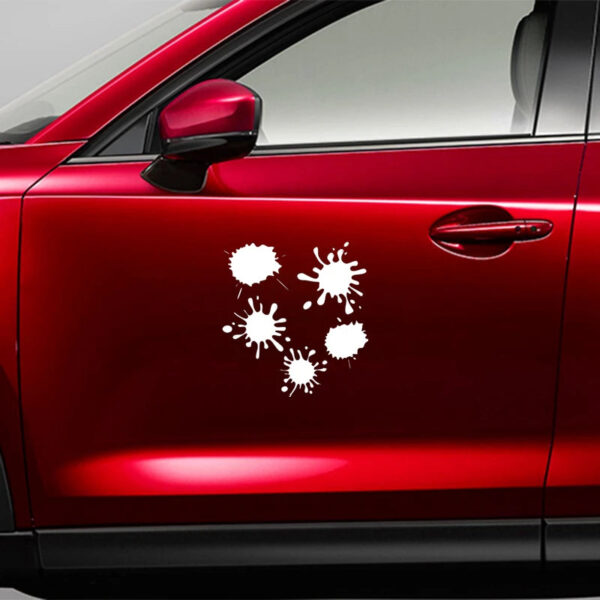 18.8*20cm Set of blots funny car sticker vinyl decal white/black car auto stickers for car bumper window car decor - Image 4