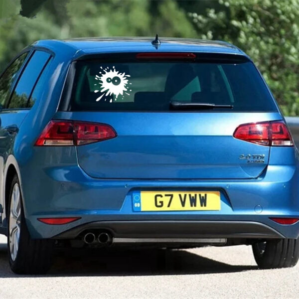 CS-499#14.5*15cm Blot funny car sticker and decal white/black vinyl auto car stickers on bumper rear window - Image 3