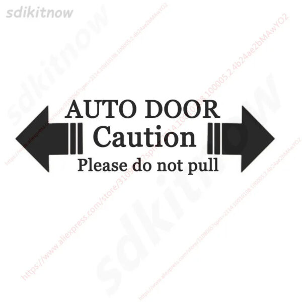 Automatic Glass Home Auto Door Window Warning Caution Decal Business Car Sticker For BMW Ford Honda VW skoda seat Mazda Toyota - Image 3