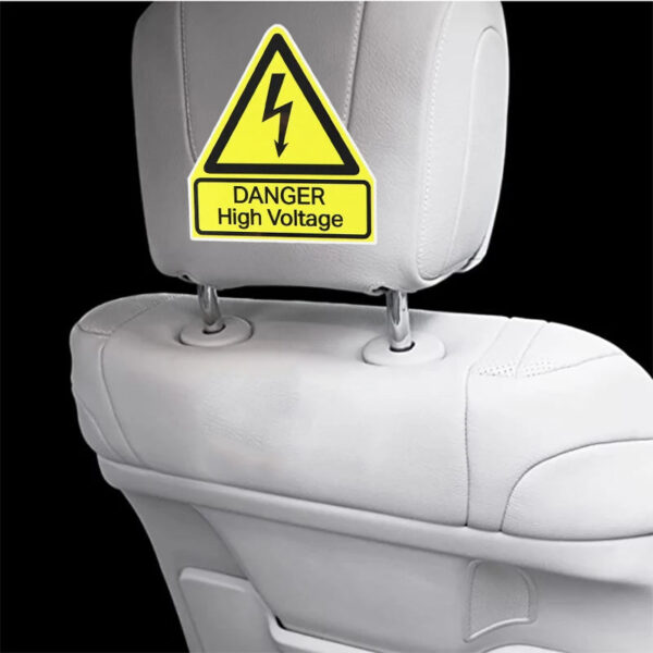 11.7x13.4cm Car Sticker This Is A Danger HIGH Voltage PVC Water Proof Decal Auto Parts 1 Pcs - Image 3