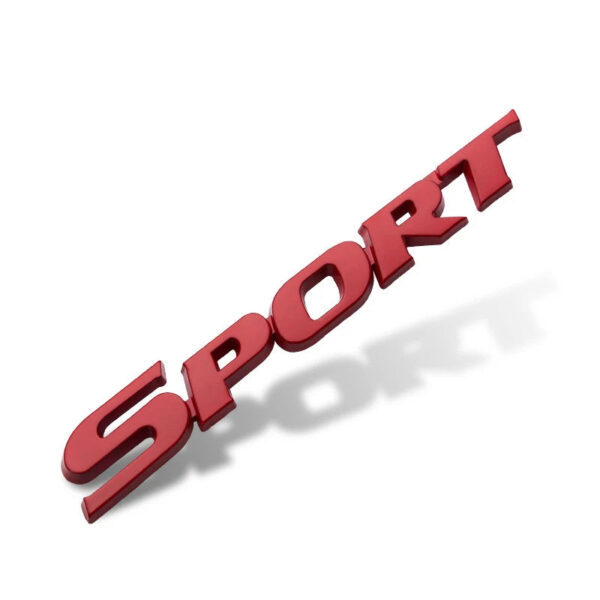 1x Fashion Sport Emblem Badge Car Trunk Fender Sticker Auto Car Racing Decal Decor Silver Black Accessories - Image 8