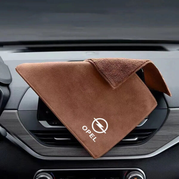 Fiber Fleece Car Cleaning Car Wash Towel Auto Tool Accessories For Opel Astra G H J F K =Vectra C D Zafira B Antara Corsa Mokka - Image 3