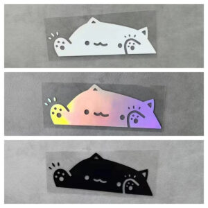 1Pc Cat Car Sticker Auto Window Body Bumper Trunk Decals Creative Decorative Covering Sticker Motorcycle Fuel Tank Decoration