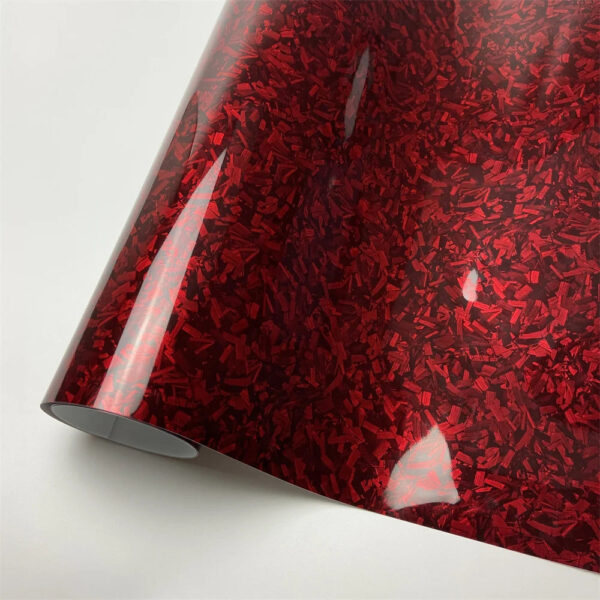 Glossy Laser Forged Carbon Fiber Vinyl Wrap Self Adhesive Car Sticker Waterproof Auto Glossy Vinyl Carbon Film for Car Decal - Image 11