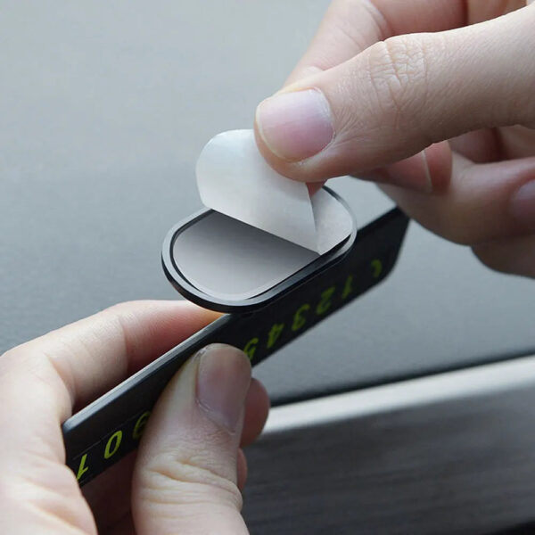 Luminous Car Temporary Parking Card Phone Number Plate Hidden Auto Telephone Card Plate Stop Sign Car Interior Accessories - Image 4