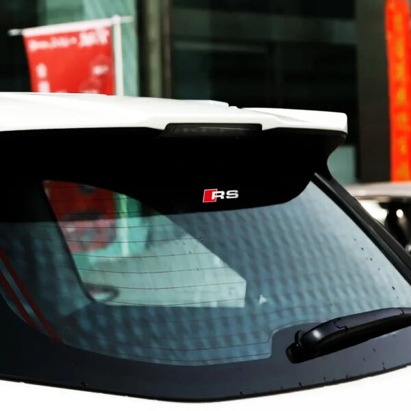 Fashion PVC Car Sticker Body RS Logo Door Window Side Fender Rear Trunk Decoration Decal Auto Exterior Accessories For Audi - Image 4