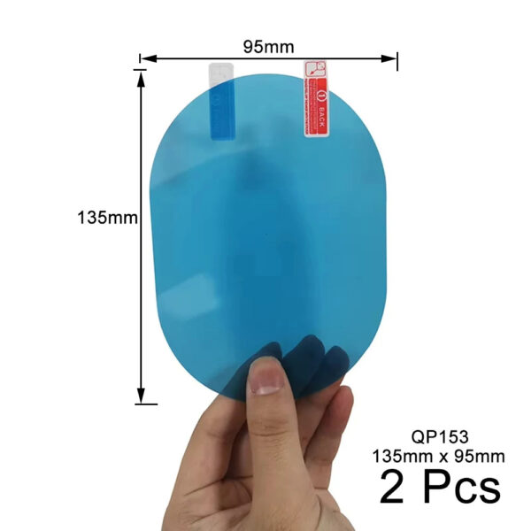2 Pcs Car Rearview Mirror Protective Film Anti Fog Window Clear Rainproof Rear View Mirror Protective Soft Film Auto Accessories - Image 3