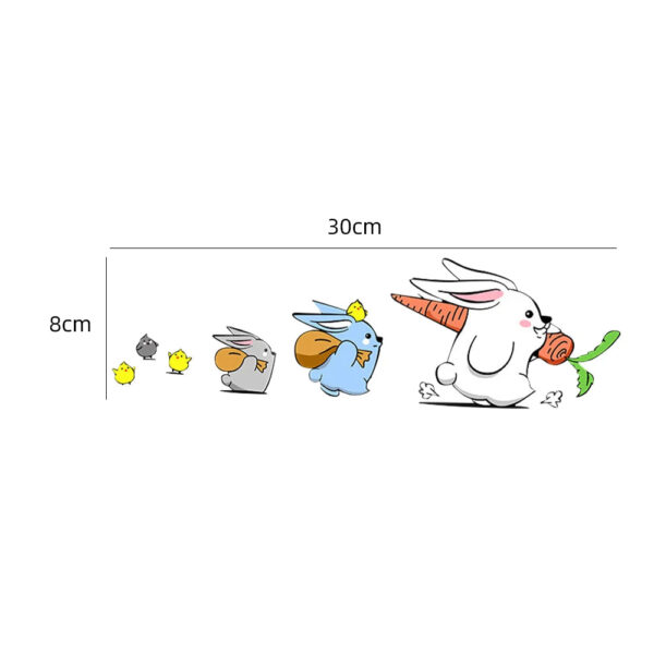 Cute Bunny Sticker Car Animal Styling Funny Rabbit Decor Decals Auto Motorcycle Body Bumper Cartoon Stickers Decoration - Image 9