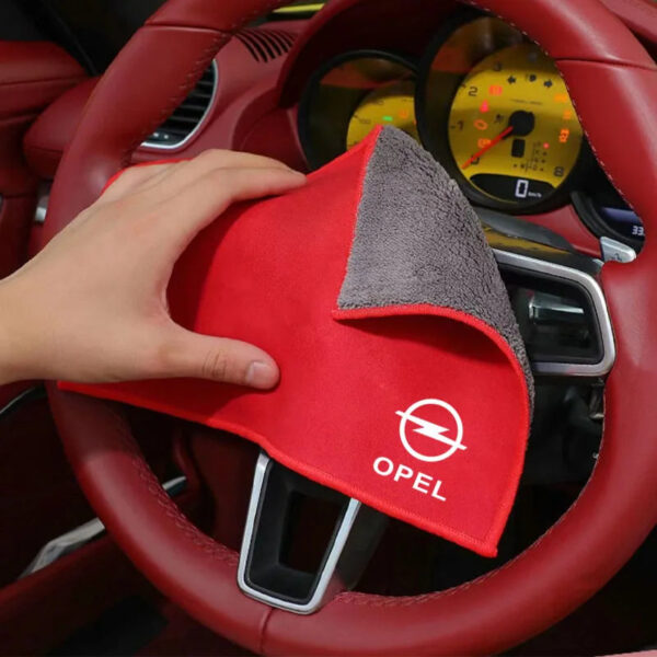 Fiber Fleece Car Cleaning Car Wash Towel Auto Tool Accessories For Opel Astra G H J F K =Vectra C D Zafira B Antara Corsa Mokka - Image 2