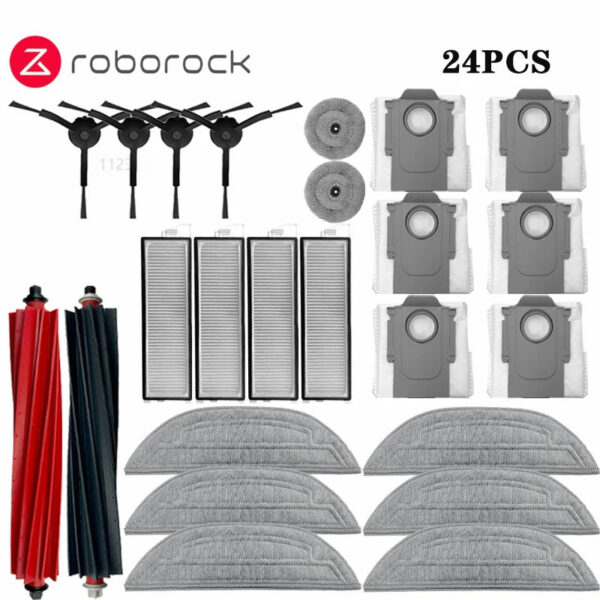 Roborock S8 MaxV Ultra Robot Vacuum Spare Parts Main Side Brushes Mop Cloths HEPA Filters Dust Bags Accessories - Image 20