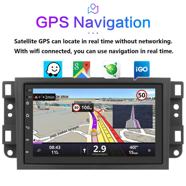 9inch Auto Screen Android For Chevrolet Captiva Aveo Lova Gentra Epica 2006 - 2012 Monitor Video 7862 No 2din Carplay Radio WIFI - Image 4