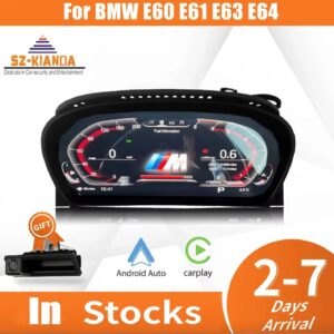 2025 Latest 12.3'' Original Digital LCD Dashboard For BMW 5 Series E60 E61 E63 E64 525D Cluster instrument Cockpit speedometer