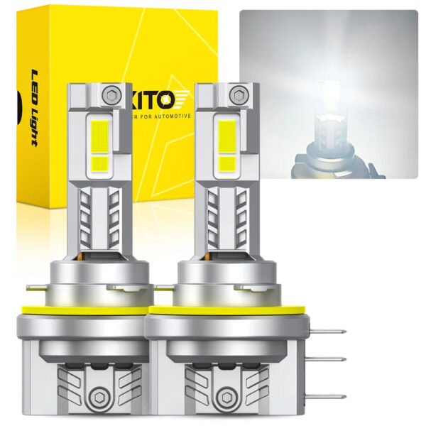 AUXITO 2Pcs Turbo H15 Canbus LED Bulbs for Skoda Volkswagen Golf 7 Mazda High Beam Headlights DRL Daytime Running Lights 30000LM - Image 7