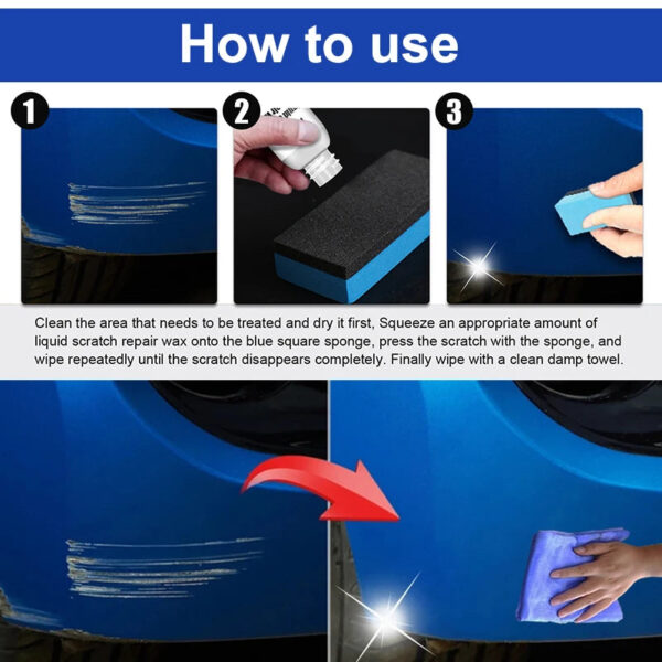 Car Scratch Remover Paint Care Tools Auto Swirl Remover Scratches Repair Polishing Auto Body Grinding Compound Anti Scratch Wax - Image 4