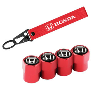 Car Keychain Key Ring  Auto Tire Wheel Valve Caps Accessories for Honda Mugen INSPIRE XR-V CR-V UR-V CR-Z Fit Type R Type S VTEC