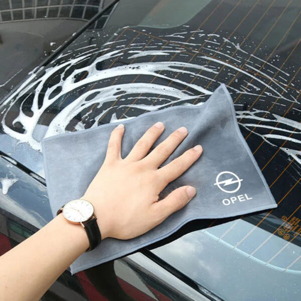 Fiber Fleece Car Cleaning Car Wash Towel Auto Tool Accessories For Opel Astra G H J F K =Vectra C D Zafira B Antara Corsa Mokka - Image 4