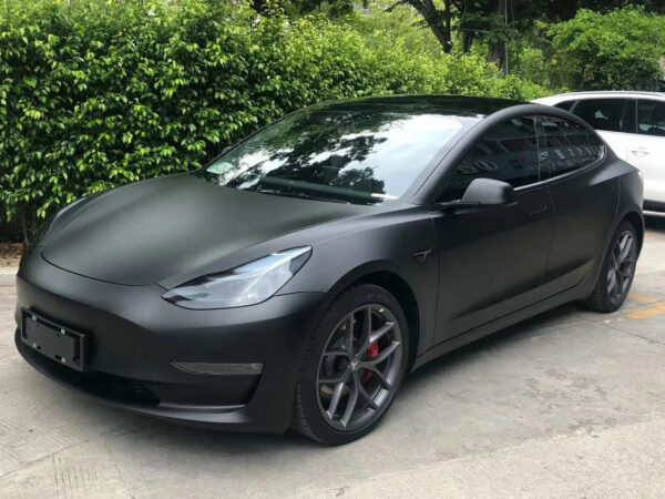 Black Matte Car Vinyl Film Self-adhesive Auto Motorcycle Body Wrapping Film Matt Black Wrap Vinyl Air Release Car Accessories - Image 2
