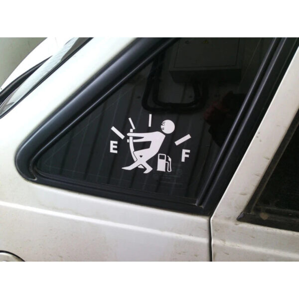 1 Pcs Funny Car Sticker Pull Fuel Tank Pointer To Full Car Vinyl Reflective Sticker Decal Car Auto Exterior Decor Accessories - Image 6