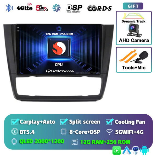 Android 14 For BMW 1-Series E88 E82 E81 E87 2004 - 2011 2K QLED Android Car Radio Multimedia Video Player GPS stereo CarPlay 4G - Image 7