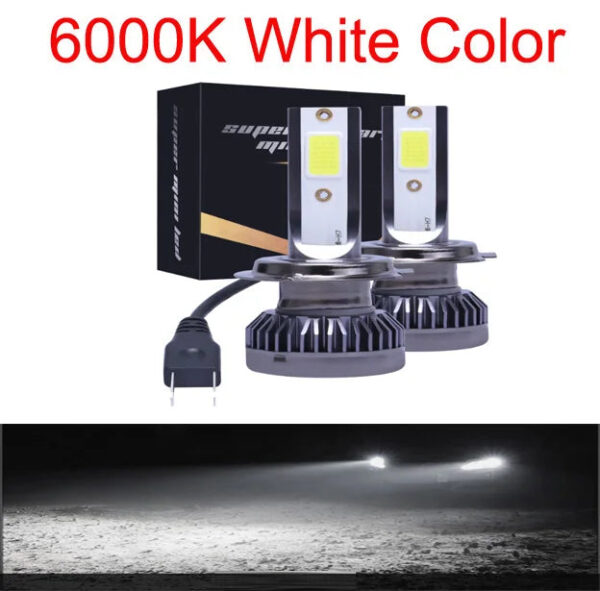 2Pcs H7 Car Headlight Bulbs LED 12000LM 80W Mini H1 H4 H8 H9 H11 Headlamps Kit 9005 HB3 9006 HB4 Auto Fog Lamps 6000K 12V Light - Image 8