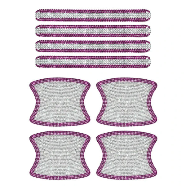 8Pcs Bling Crystal Diamond Rhinestone Car Door Handle Decoration Sticker Auto Handle Door Bowl Anti-scratch Protector Sticker - Image 10