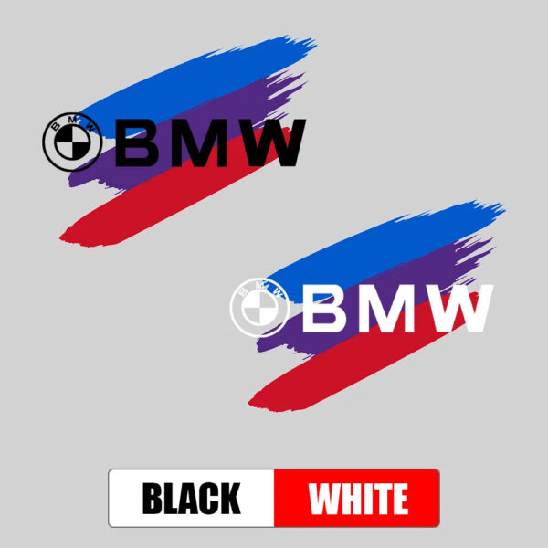 1pc PVC Tri-Color Car Emblem Windown Door Auto Body Sticker For BMW M Performance E46 E90 E60 F30 E39 F10 E87 E82 Car Accessorie - Image 6