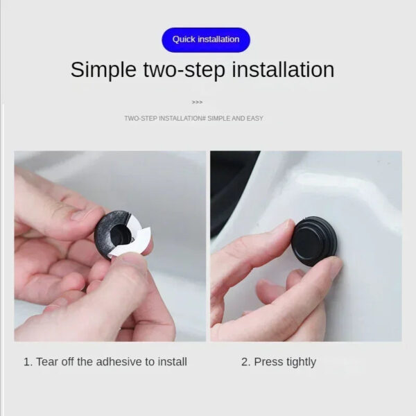 Car Door Closing Anti-shock Protection Soundproof Buffer Stickers Luminous Anti-collision Silicone Pad Gasket Auto Accessories - Image 2