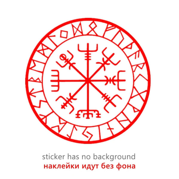 Various Sizes/Colors Die-Cut Vinyl Decal Vegvisir Compass Car Sticker Waterproof Auto Decors on Bumper Window Laptop 20807# - Image 6