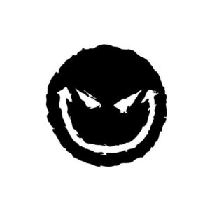 Y672# Die-Cut Vinyl Decal For Evil Smile Face Car Sticker Waterproof Auto Decors on Car Body Bumper Rear Window Laptop