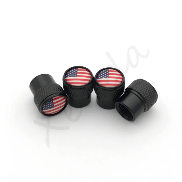 4Pcs USA US America Flags Logo Car Wheel Tire Valve Stem Caps Cover For Toyota Ford Chevrolet GMC VW Honda Jeep Auto Accessories - Image 6