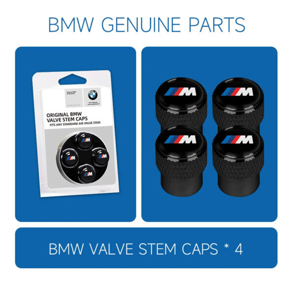 4PCS/set Car Tire Valve Metal Aluminum Alloy Valve Cap for BMW M X3 X5 X6 E90 E70 F30 Auto Accessories - Image 2