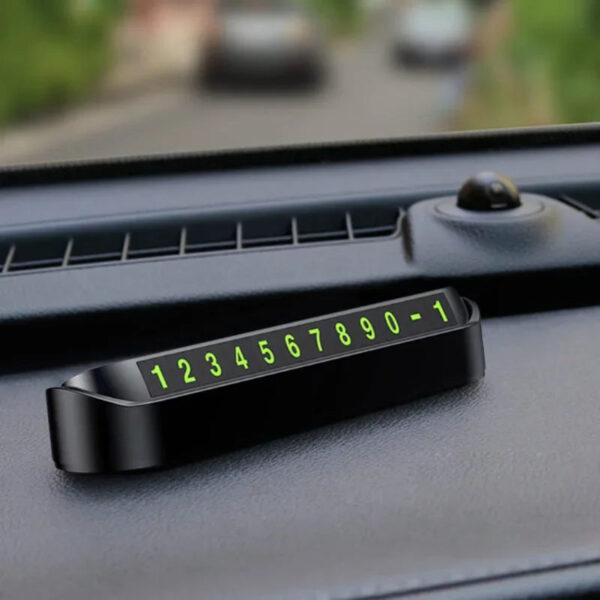 Luminous Car Temporary Parking Card Phone Number Card Plate Telephone Number Car Park Stop Sticker Car Styling Auto Accessories - Image 4