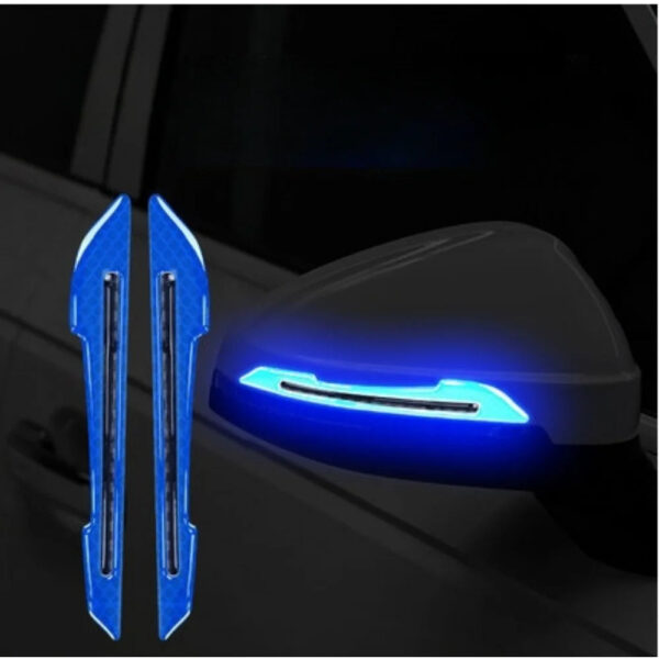 1Pair Car Rearview Mirror Reflective Sticker Door Leaf Board Tape For Auto Film Stickers Decorative Strip - Image 8