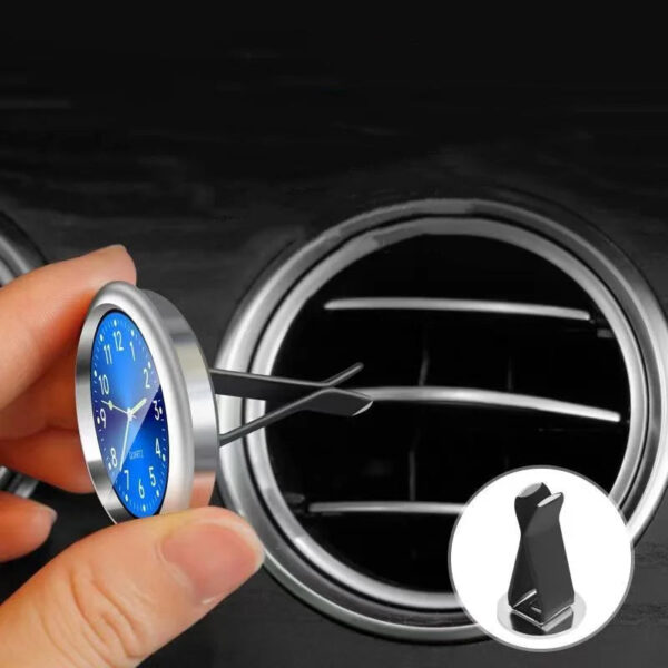 Mini Car Quartz Clock Electronic Air Outlets Clock Luminous Bicycle Motorcycle Watch Auto Car Dashboard Clock - Image 2
