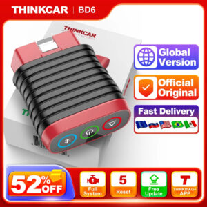 THINKCAR BD6 OBD2 Scanner Full System Diagnostic OIL IMMO ETS BLEED Brake Reset Lifetime Free All Auto Car Via THINKDIAG APP