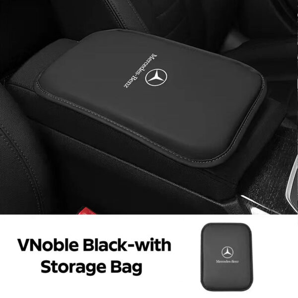 Car Armrest Box Pad Leather Auto Armrest Mat Car Accessories For Mercedes Benz W211 W203 W204 W210 W124 AMG W202 CLA W212 W220 - Image 9